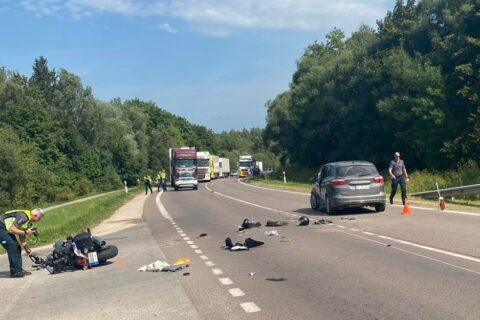 Jasonyse žuvus motociklininkui, avarijos kaltininkui gresia kalėjimas