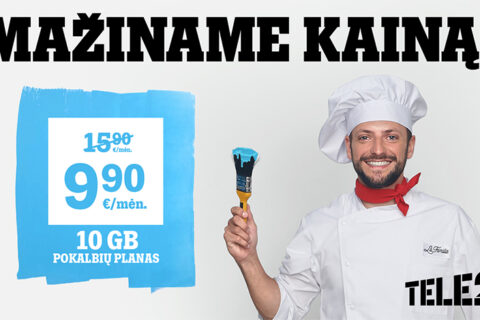 Sutaupykite su „Tele2“: operatorius mažina populiariausių savo planų kainas