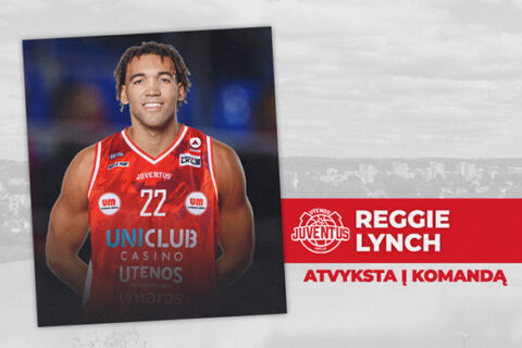 „Uniclub Casino – Juventus“ priekinę liniją sustiprino Reggie Lynchas
