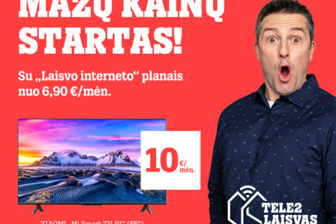 „Tele2“ pasiūlymai: Naujieji metai startuoja kartu su mažomis kainomis įrenginiams ir planams