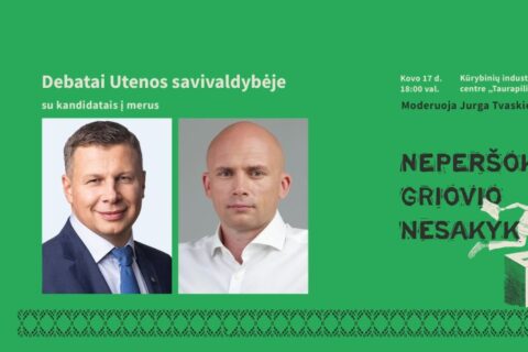 Utenoje vyks debatai tarp dviejų kandidatų į mero postą