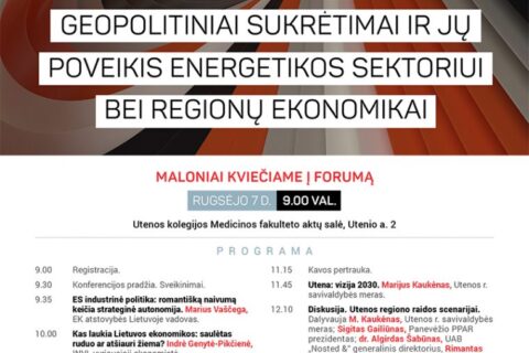 Utenoje vyks IQ ekonomikos forumas