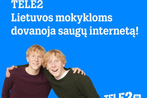 „Tele2“ Lietuvos mokykloms dovanoja interneto apsaugos paslaugą