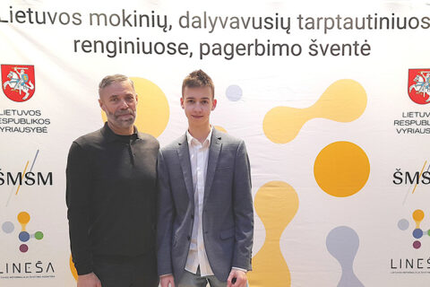 Apdovanotas tarptautinę pergalę olimpiadoje nuskynęs uteniškis