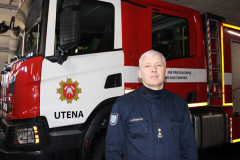 Gerai aprūpinti Utenos ugniagesiai pasiruošę visoms situacijoms