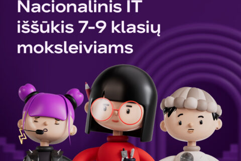 Startuoja antrasis Nacionalinis IT iššūkis: moksleivių laukia naujovės