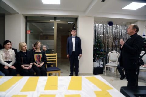 Šventes džiugiai pasitiko filantropo Algimanto Čaplinsko kompanija