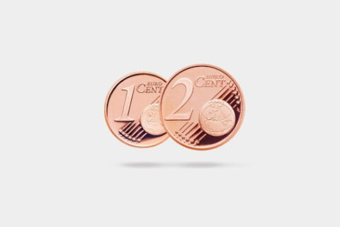 Mitas, kad 1 ir 2 euro centų monetos nebegalioja