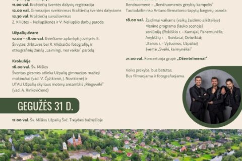 Užpalių kraštiečių šventė jau 2026 m. gegužės 30 d.