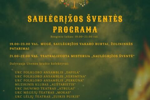 SAULĖGRĮŽOS ŠVENTĖ PRIE NARKŪNŲ PILIAKALNIO IR DISKOTEKA SU JOVANI!
