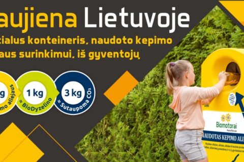 Naudoto kepimo aliejaus surinkimas Utenoje