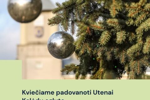 Kviečiame padovanoti Utenai Kalėdų eglutę