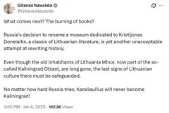 Kaip iš prezidento G. Nausėdos įrašo socialiniuose tinkluose Rusija sukūrė istoriją apie teritorinę grėsmę Kaliningradui